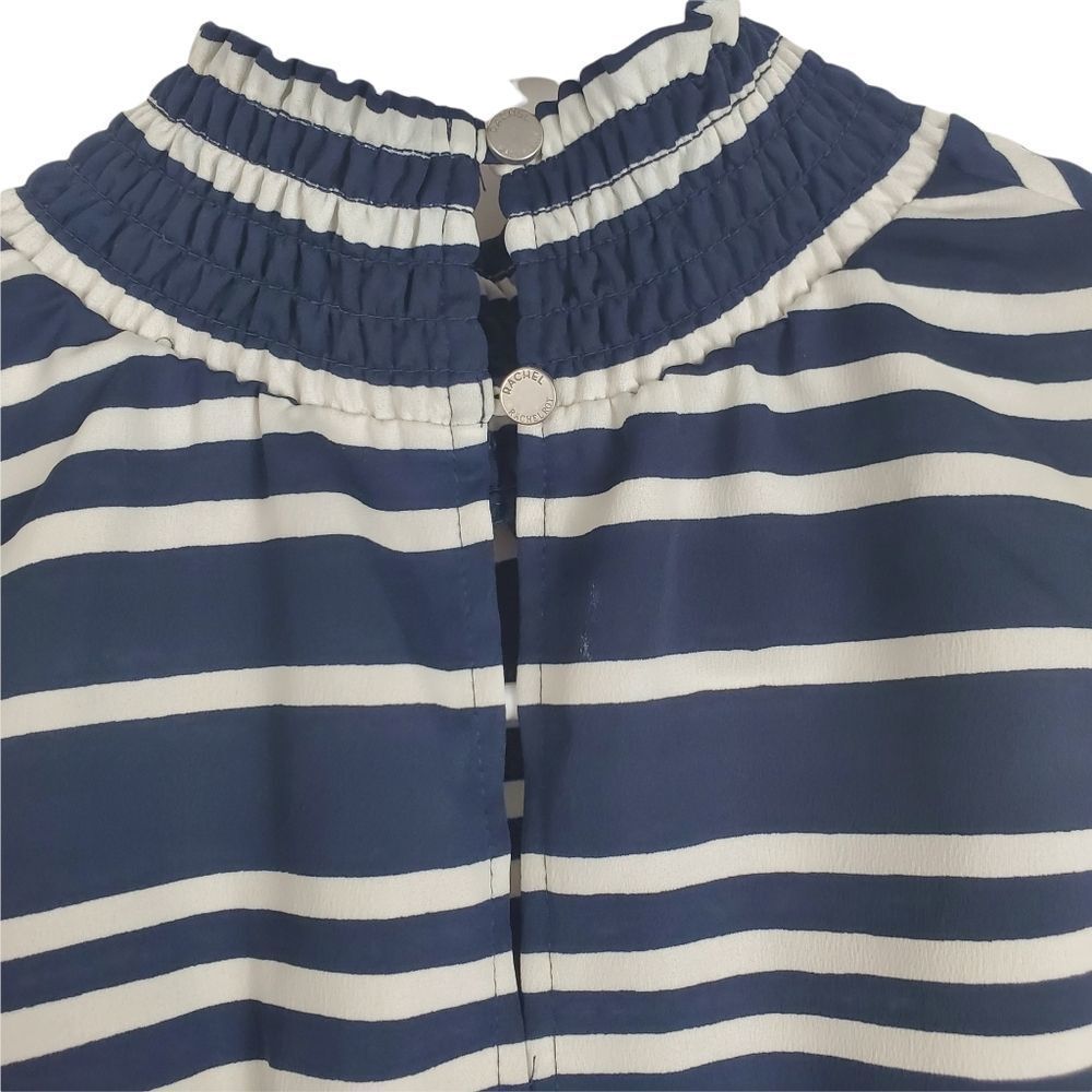 RACHEL Rachel Roy Small Two Piece Striped Matching Set Top Skirt Sunset Cropped - Picture 6 of 9